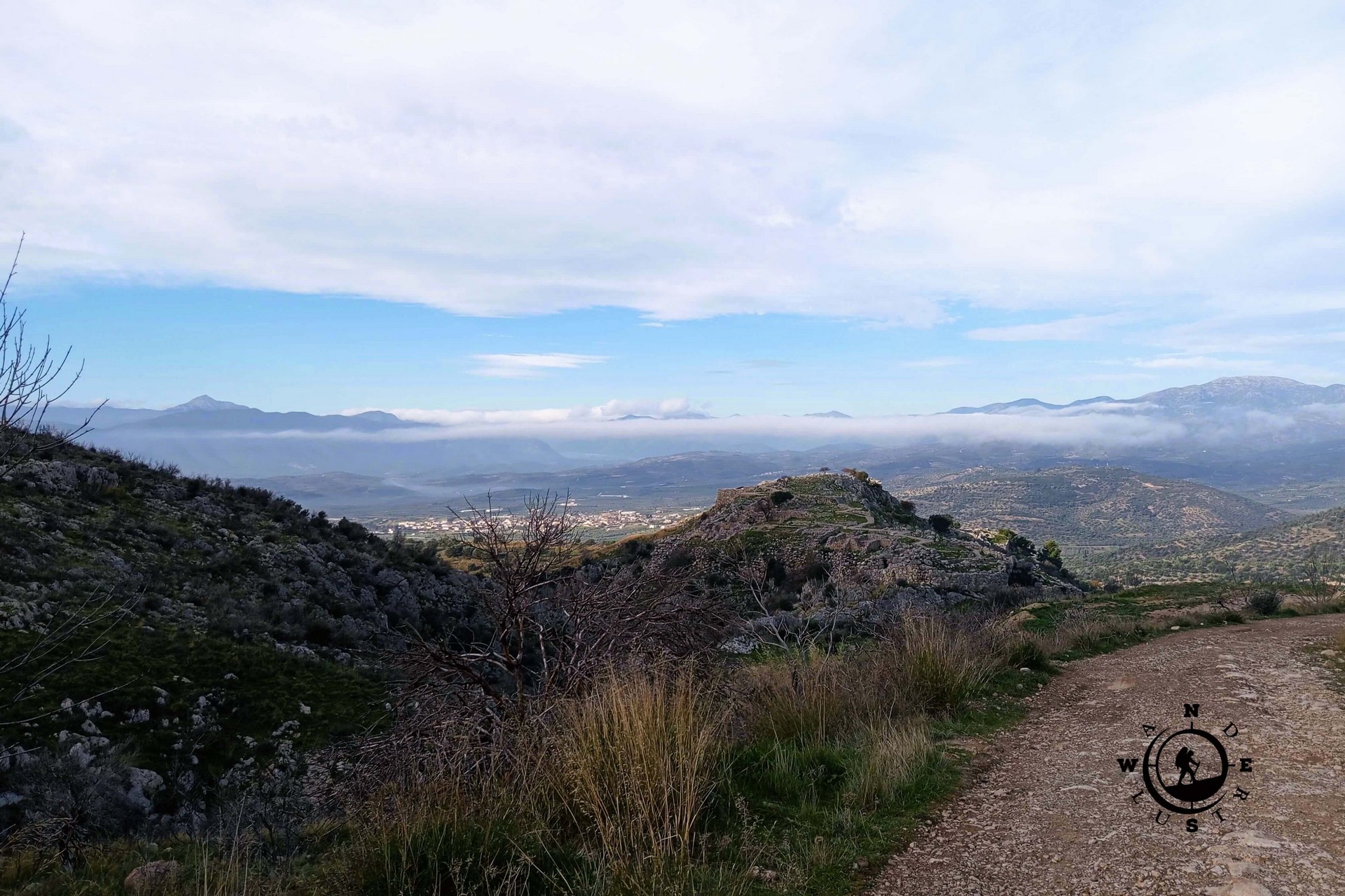 Hiking in the Ancient Trail in Mycenae