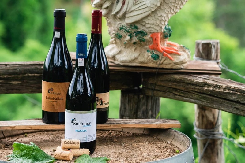 Selected wines from Kokkino Winery in Naoussa, featuring Xinomavro labels that express the character of the historic Naoussa wine region.